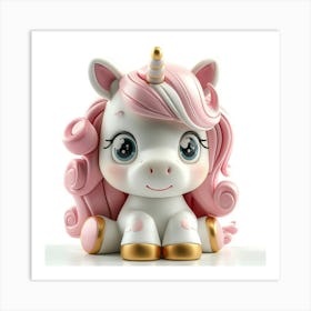 Unicorn Figurine 93 Art Print