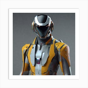 Futuristic Suit 10 Art Print