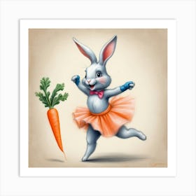 Bunny Dancer 6 Art Print