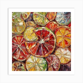 Citrus Slices Art Art Print