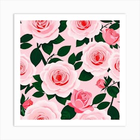 Roses Are Pink Pink Art Print 3 Art Print