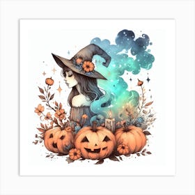 Halloween Witch 1 Art Print