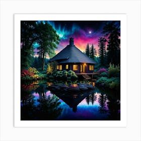 Cabin In The Woods Art Print