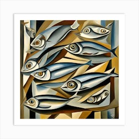 Sardines Abstract Art Print