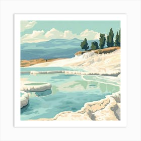 Turkish Hot Springs 1 Art Print