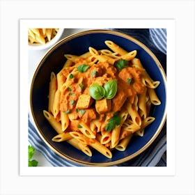 Pasta With Tofu 1 Art Print