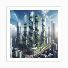 Futuristic Cityscape 14 Art Print