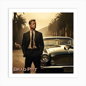 Brad Pitt 3 Art Print