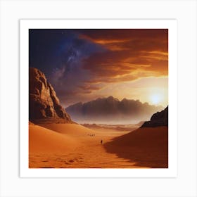 Desert Landscape 28 Art Print