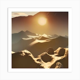 Desert Landscape 1 Art Print