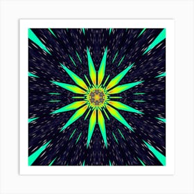 Abstract Psychedelic Fractal Poster