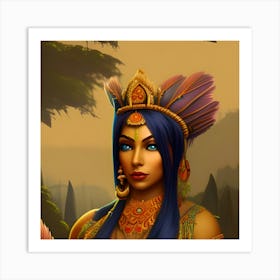 Indian Woman 1 Art Print