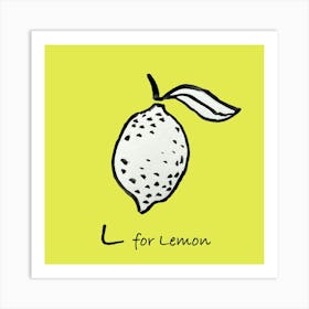 Lemon 16x16 Art Print