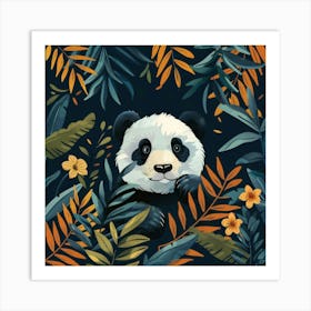 Panda Bear In The Jungle 7 Art Print