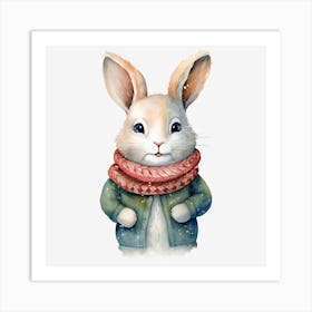 Winter Bunny Art Print