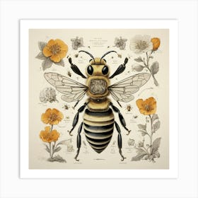  Anatomy Of A Bee Art Print 0 Art Print