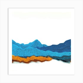 Abstract Mountain Landscape Art Print