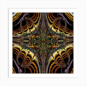 Fractal Cross Abstract Art Artwork Art Print