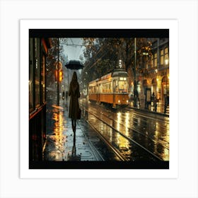 Rainy Night Art Print