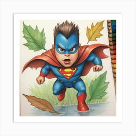 Superman Baby Art Print