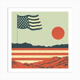 A Usa Minimal Illustration 1720003974 1 Art Print