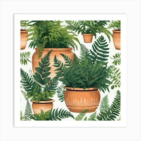 Default Potten Ferns Art 2 Art Print