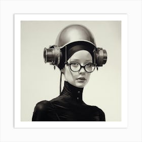 Futurist Girl Art Print