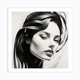 Angelina Jolie Art Print