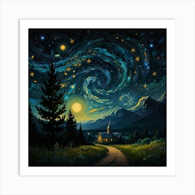 Starry Night 19 Art Print