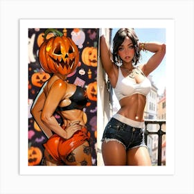 Sexy Halloween Art Print