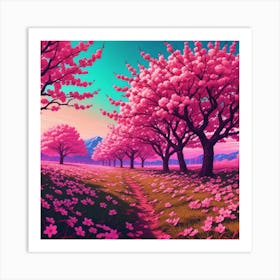 Cherry Blossoms Art Print