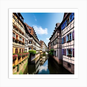 Old Town Of Frankfurt Art Print