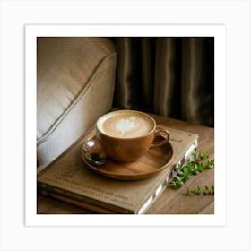 Coffee And Books Art Print