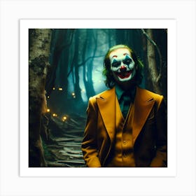 Joker In The Woods 7 Art Print