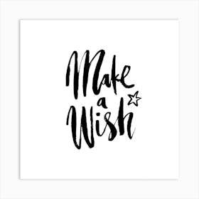 Make A Wish Square Art Print