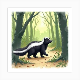 Skunk 3 Art Print