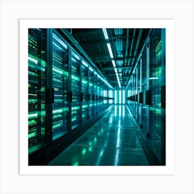 Ai Driven Security Protects A Future Proof Data Center Advanced Ai Processors Monitor Streams Of Da Art Print