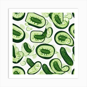 Cucumbers 19 Art Print