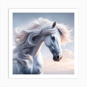 White Horse   Art Print