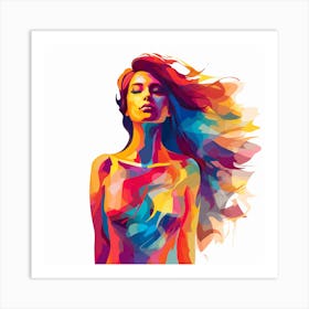 Colorful Woman Art Print