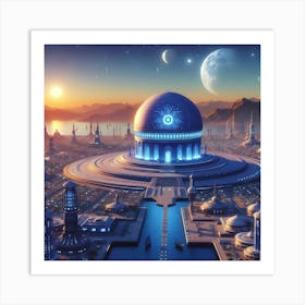 Futuristic City 5 Art Print