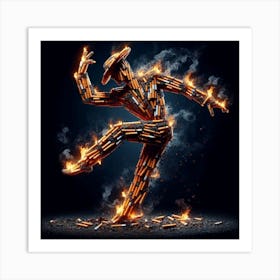 Fire Dancer Art Print