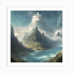 Mountain Landscape Art Print