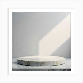 Round Marble Tray Art Print