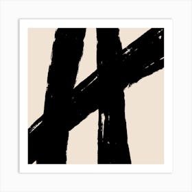 The Abstract V Square Art Print