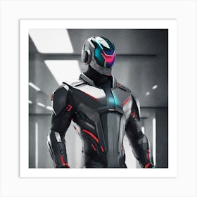 Futuristic Man In Suit 10 Art Print