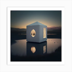 House In The Water Art Print