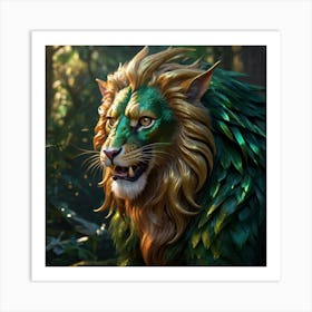 Lion Of The Forest Art Print