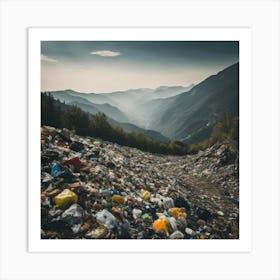 Garbage In The Mountains 7 Art Print