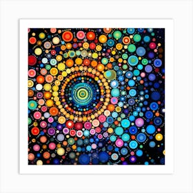 Abstract Circles 2 Art Print